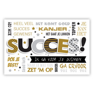 Greeting Card 'Succes' (11x18cm)