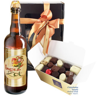 750g Chocolats et bouteille de Brugse Zot 75cl