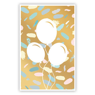 Grußkarte 'Ballons' (11x18cm)