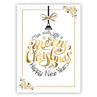 Merry Christmas & Happy New Year (11x17cm)