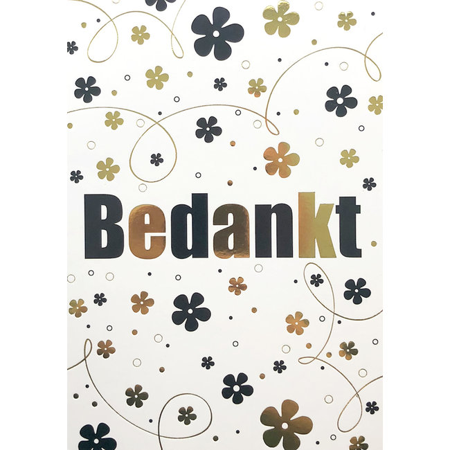 Greeting Card 'Bedankt' (12x17cm)