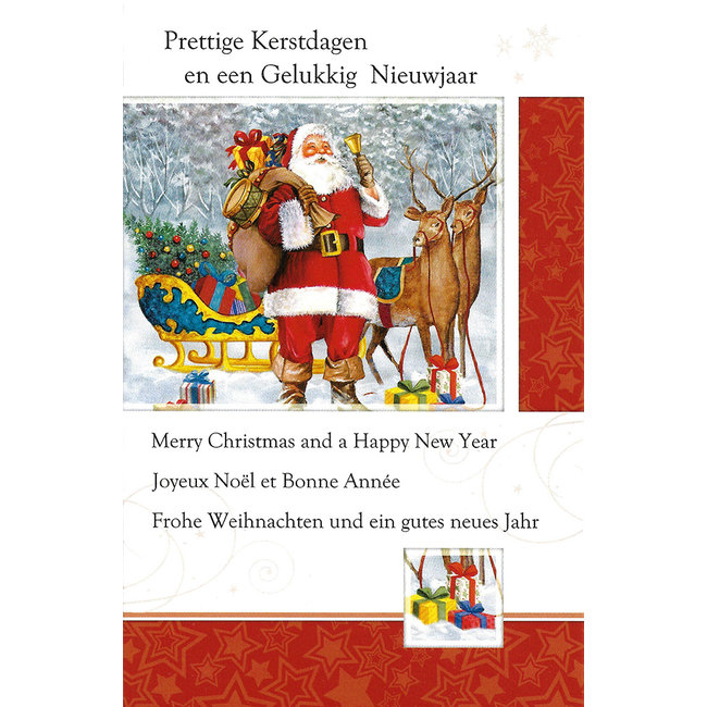 Grußkarte 'Fröhliche Weihnachten - Glückliches neues Jahr'