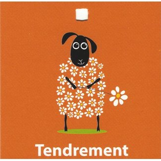 Greeting Card 'Tendrement' (7x7cm)