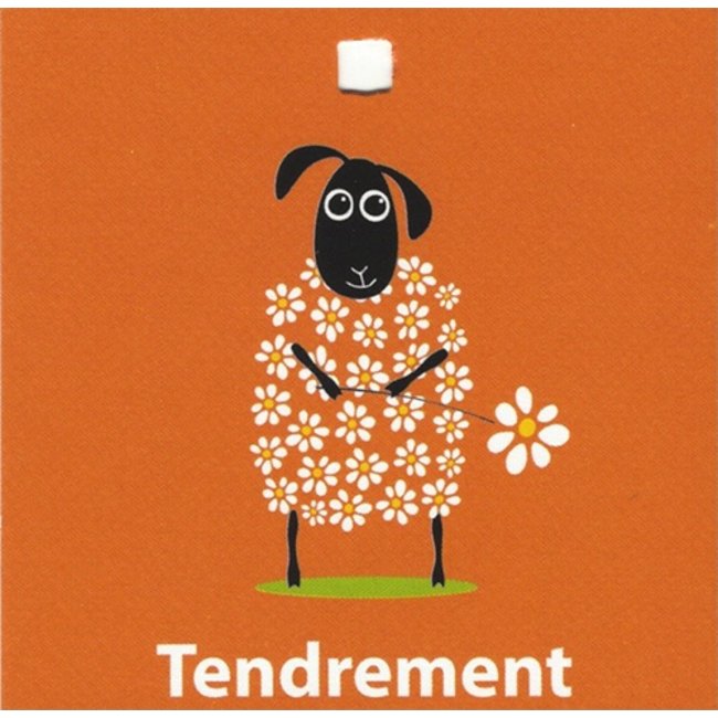 Greeting Card 'Tendrement' (7x7cm)