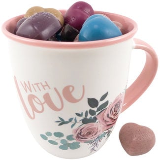 Tasse 'With Love' 300g chocolats (petits coeurs)