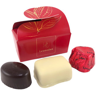 Leonidas Schmetterlingsschachtel (Rot) 3 Pralinen
