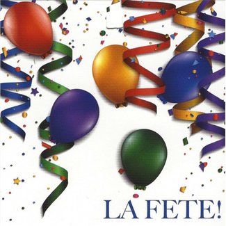 Grußkarte 'La Fête' (7x7cm)