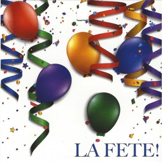 Grußkarte 'La Fête' (7x7cm)