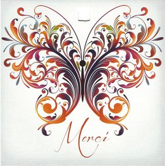 Greeting Card 'Merci' (7x7cm)