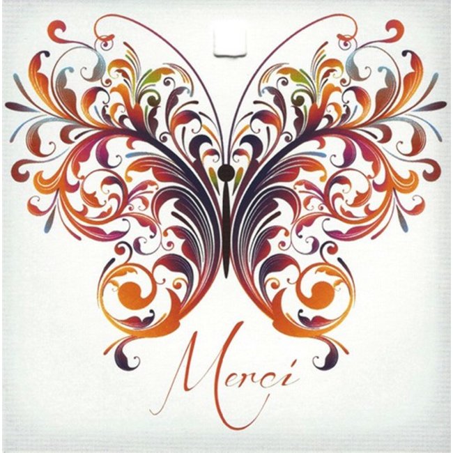 Carte de voeux 'Merci' (7x7cm)