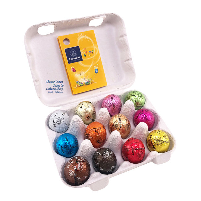 Leonidas Egg carton (B2B) 12 small Easter eggs