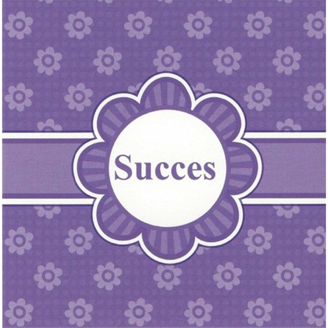 Greeting Card 'Succes' (7x7cm)