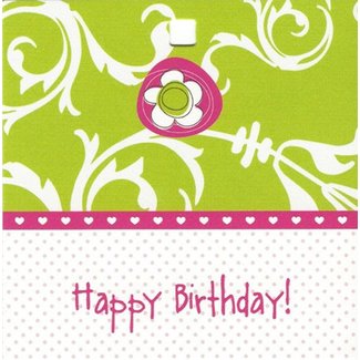 Greeting Card 'Happy Birthday' (7x7cm)