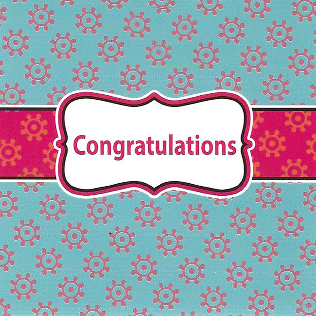 Greeting Card 'Congratulations' (7x7cm)