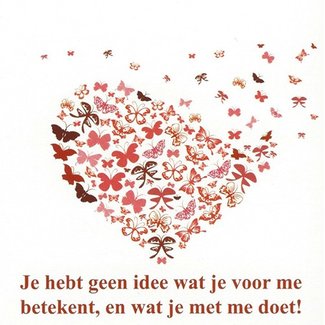 Greeting Card 'Je hebt geen idee...' (7x7cm)