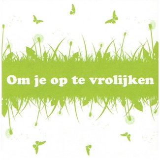 Greeting Card 'Om je op te vrolijken' (7x7cm)