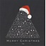 Wenskaart 'Merry Christmas' (7x7cm)