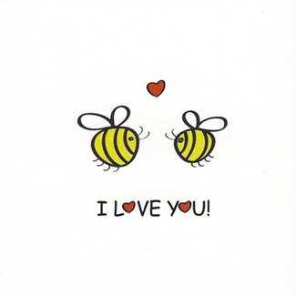 Greeting Card 'I love You' (7x7cm)