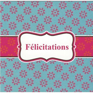 Greeting Card 'Félicitations' (7x7cm)