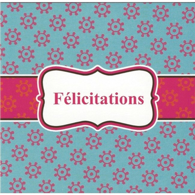 Greeting Card 'Félicitations' (7x7cm)