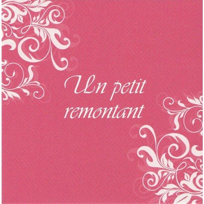 Carte de voeux 'Un petit remontant' (7x7cm)