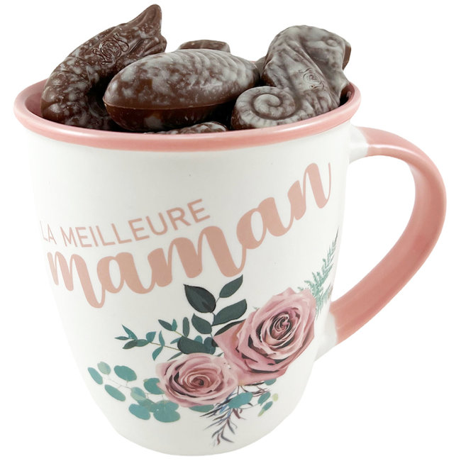 Tasse 'la meilleure Maman' avec 250g de Fruits de mer