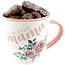 Ceramic mug 'Allerliefste Mama' with 250g Seashells