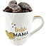 Ceramic mug 'Liefste Mama' with 250g Seashells