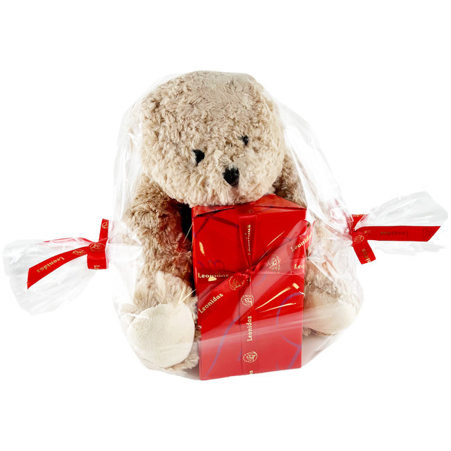 Leonidas Assortiment de chocolats et ours en peluche Bobo (30cm)