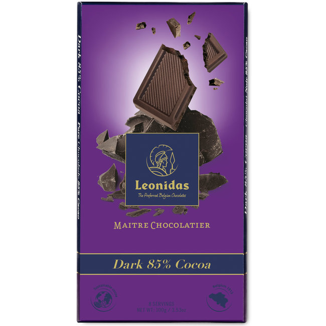 Leonidas Bar of Dark chocolate with 85% cocoa 100g