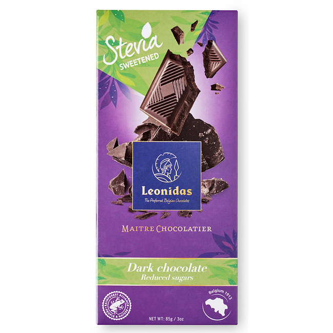 Leonidas Tablette Noir 85g - Stevia sweet