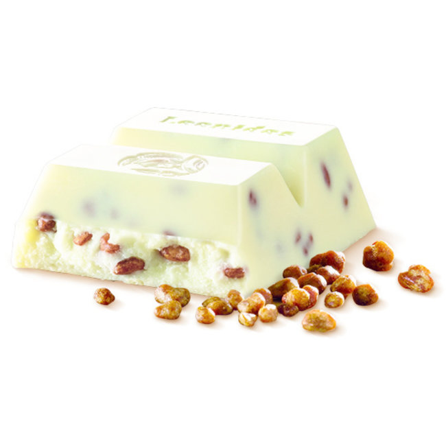 Leonidas Bâton de chocolat blanc aux perles de moka 50g