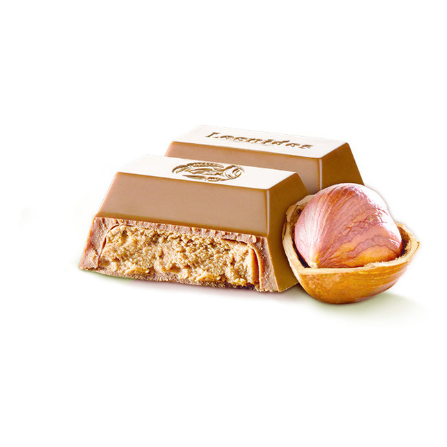 Leonidas Reep Melkchocolade 30% cacao met hazelnootpraliné 50g