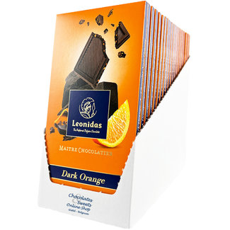 Leonidas Tafelschokolade Dunkle - Orange 100g VORTEILSPACK (20)