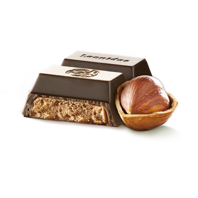 Leonidas Dark Chocolate Bar with Praliné and Hazelnuts 50g (30 pieces)
