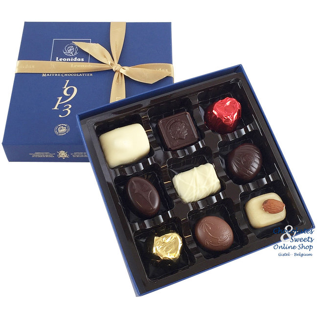 Leonidas Coffret cadeau bleu de 9 chocolats