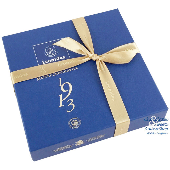 Leonidas Coffret cadeau bleu garni de 9 chocolats assortis