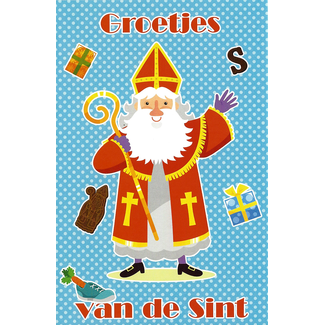 Carte de voeux 'Groetjes van de Sint' (11x17cm)