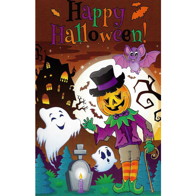 Wenskaart 'Happy Halloween' (11x17cm)