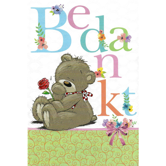 Greeting Card 'Bedankt' (11x17cm)