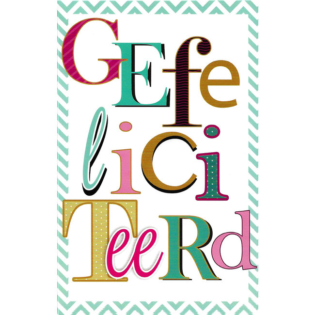 Greeting Card 'Gefeliciteerd'