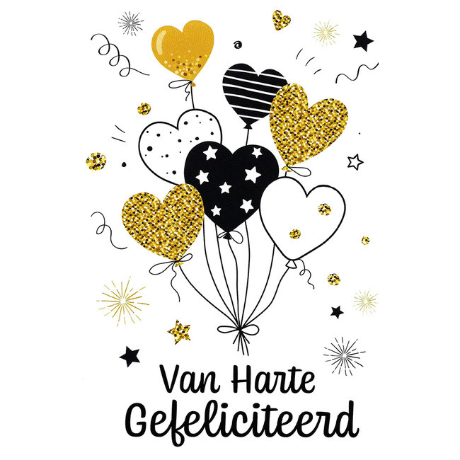 Carte de voeux 'Van Harte Gefeliciteerd'