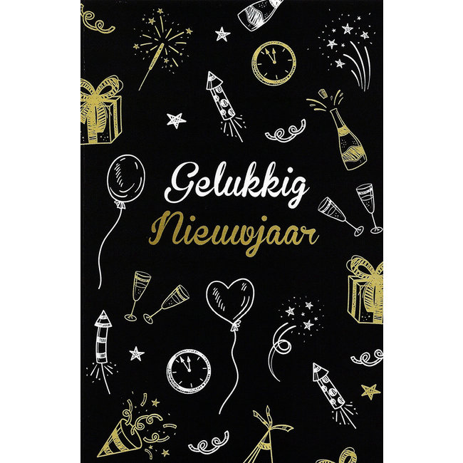 Greeting Card 'Gelukkig Nieuwjaar' (11x17cm)