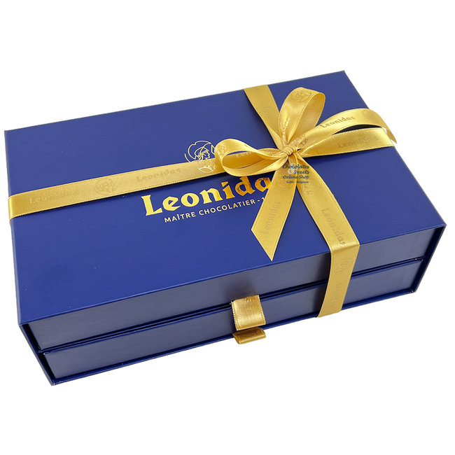 Leonidas Luxe blauwe ladedoos met 40 pralines/bonbons