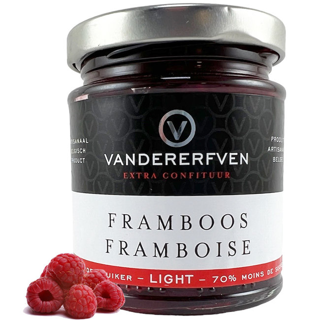 Vandererfven Confiture de framboises allégés en sucre 210g