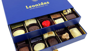Ecrin gamme Sélection S garni de 200 g de chocolats Leonidas - LEONIDAS  CHOCO