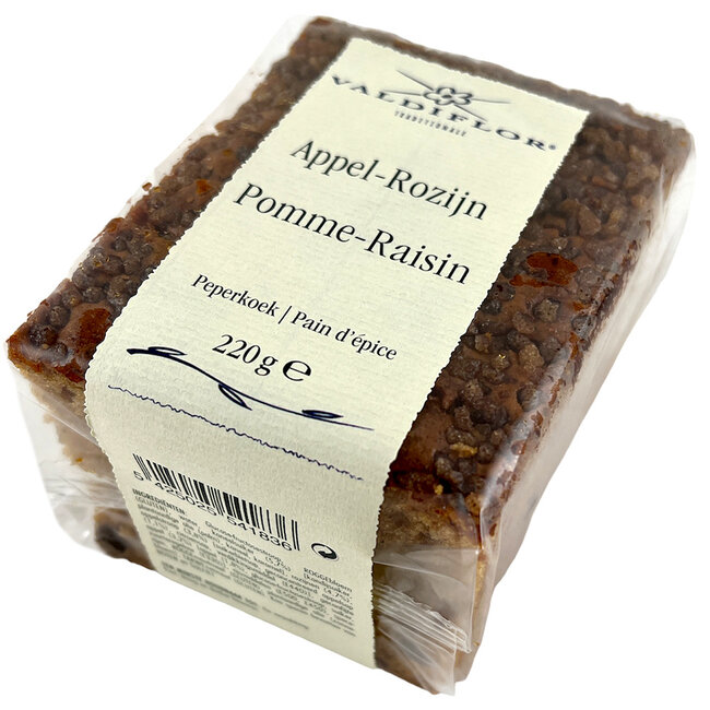 Pain d'épices au pomme & raisin 220g