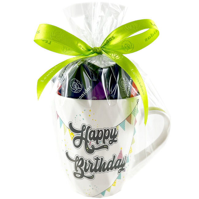 Porzellanbecher 'Happy Birthday'