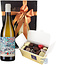 Leonidas 500g Chocolates and bottle of White Wine