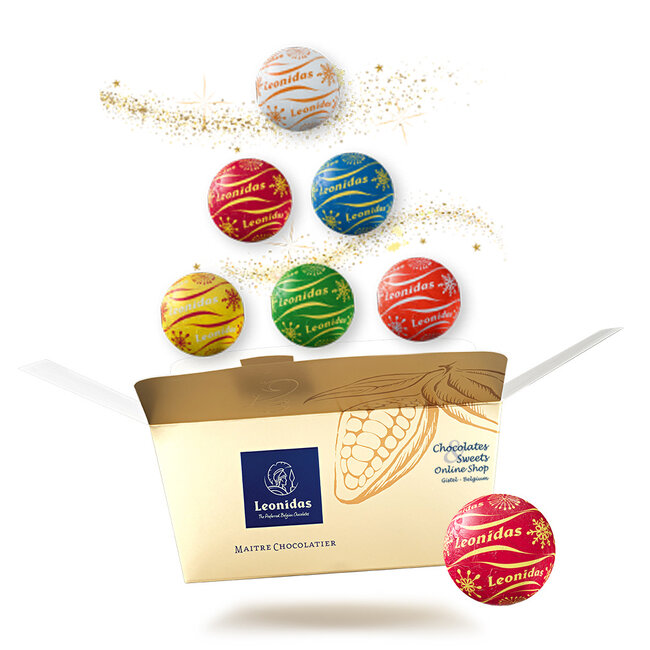 Weihnachtsbär (M) und 500g Festkügeln